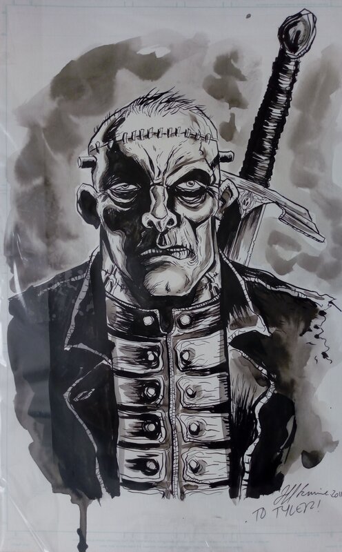Jeff Lemire, Frankenstein, Agent of S.H.A.D.E. - Sketch