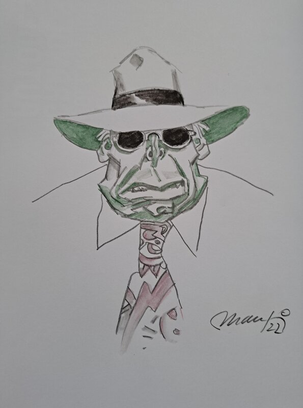 L'iguane by Domingo Mandrafina - Sketch