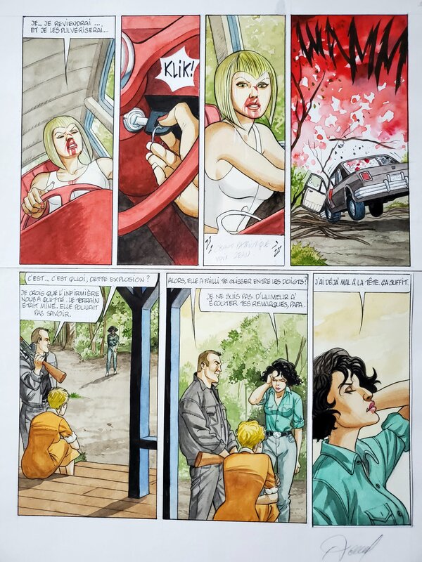 Renaud, LA ROUTE JESSICA   T3 LE DESIR ET LA VIOLENCE couleur directe - Comic Strip
