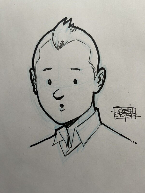 Tribute to TinTin by Joseph Cooper - Sketch