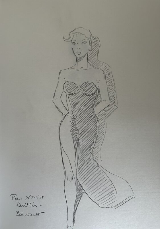 Pin up by Philippe Berthet - Sketch