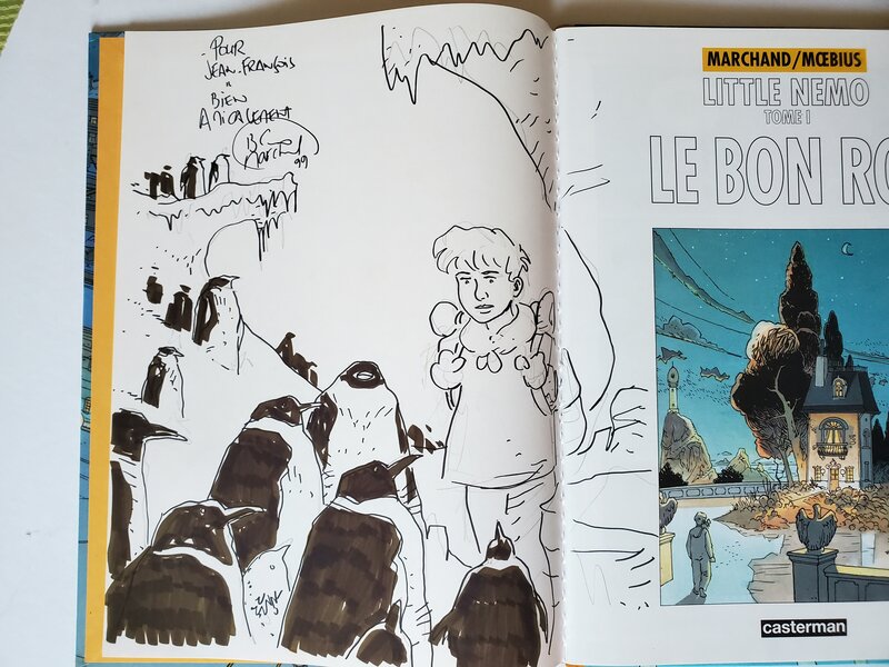 Bruno Marchand, Moebius, LiITTLE NEMO  T1 LE BON ROI - Dédicace