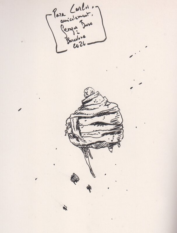 Moine Volant by Georges Bess - Sketch