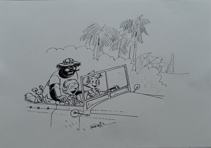 Spirou par Jean-Claude Fournier - Illustration originale
