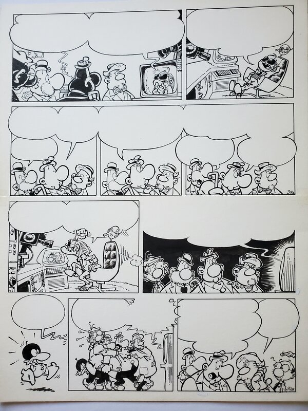Greg, ACHILLE TALON ET L'ARME DU CROCODILE - Planche originale