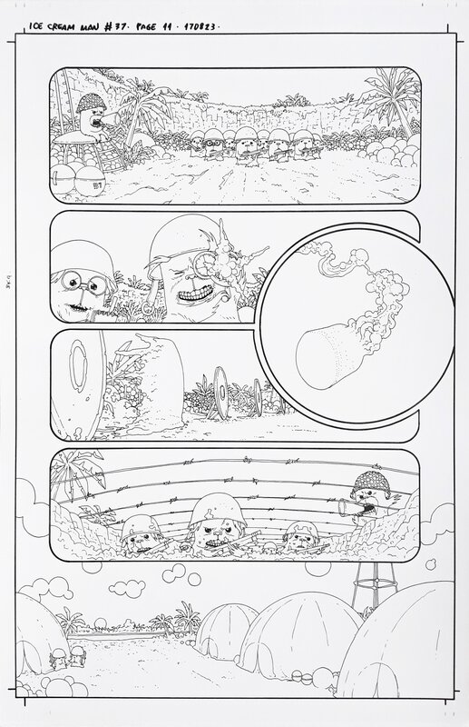 Martin Morazzo, W. Maxwell Prince, Ice Cream Man: Flight of the Figglybumps (Death of a Cartoonist) - Comic Strip