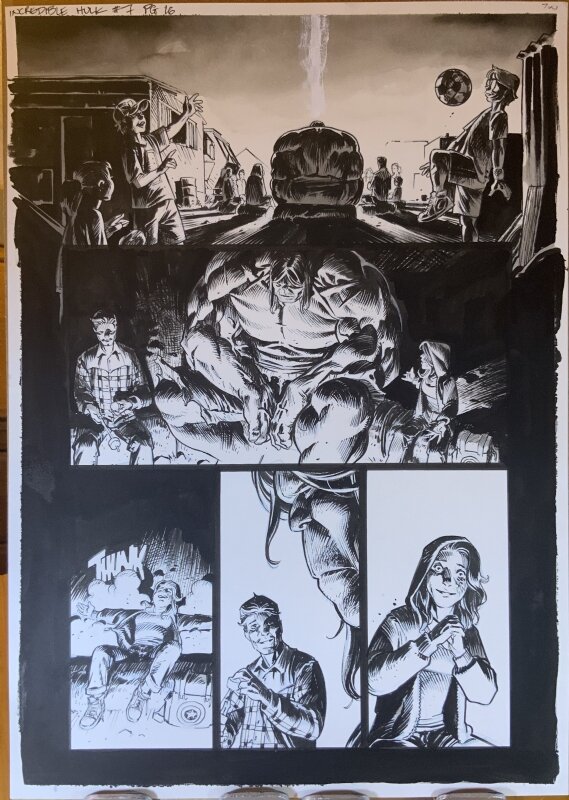 Hulk #7 p16 par Nic Klein - Planche originale