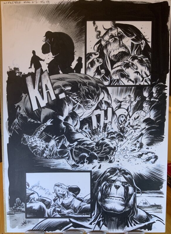 Hulk #7 p19 par Nic Klein - Planche originale