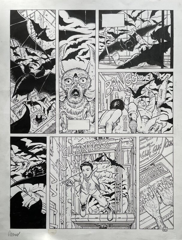 En vente - L’impératrice rouge par Philippe Adamov - Planche originale