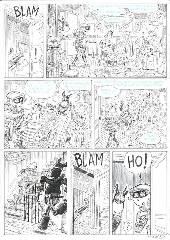 En vente - Arnaud poitevin - Les Spectaculaires tome 5 p. 52 - Planche originale