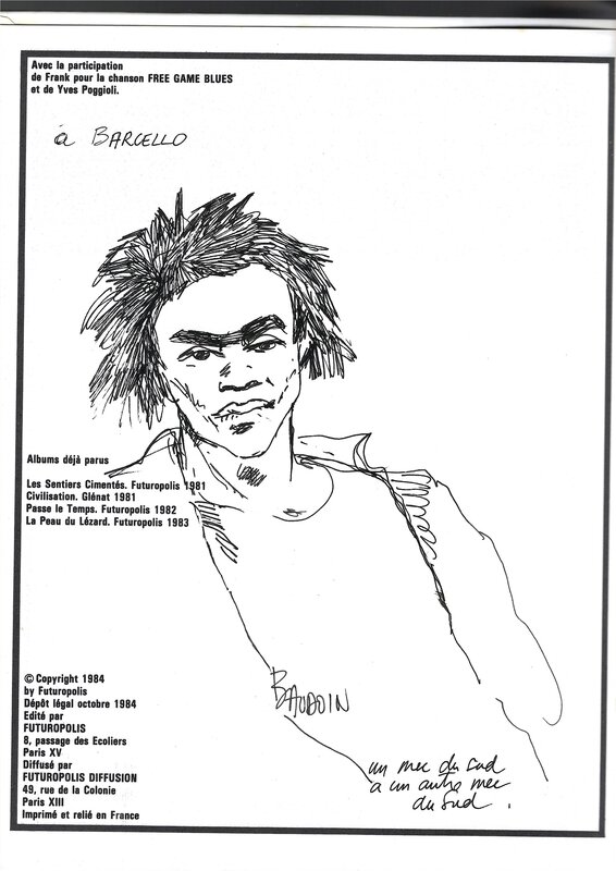 Un flip coca by Edmond Baudoin - Sketch