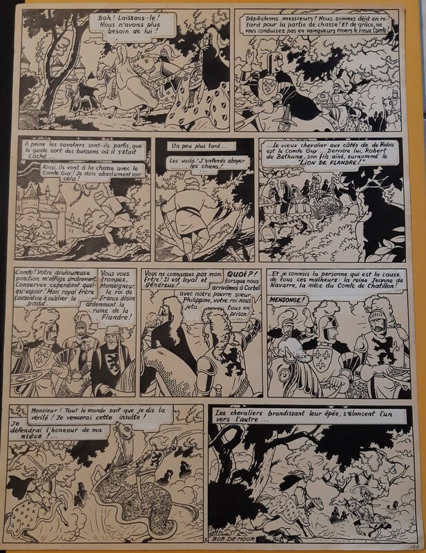 Bob De Moor, De Leeuw Van Vlaanderen. - Comic Strip