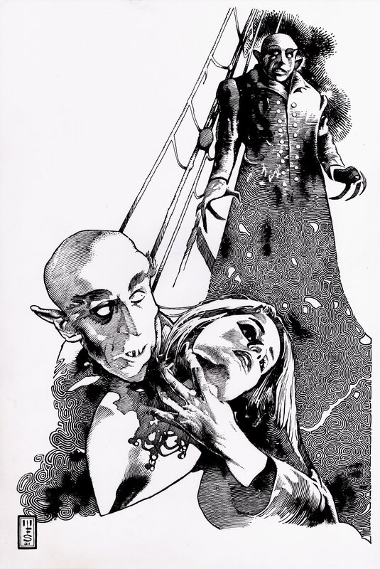 Murray Smoker Nosferatu - Original Illustration