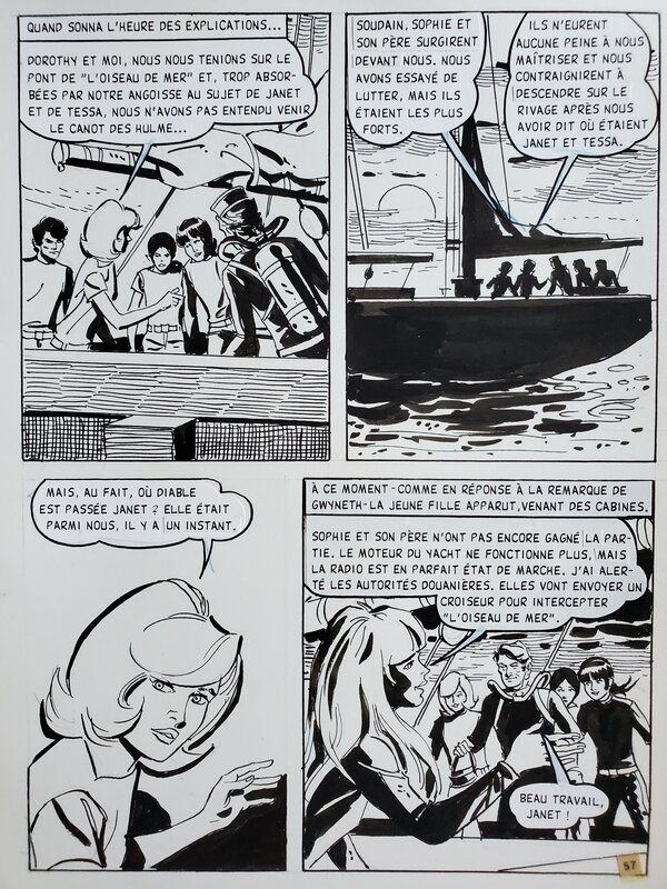 L'ÎLE DE LA LIBERTE par José Grau - Planche originale