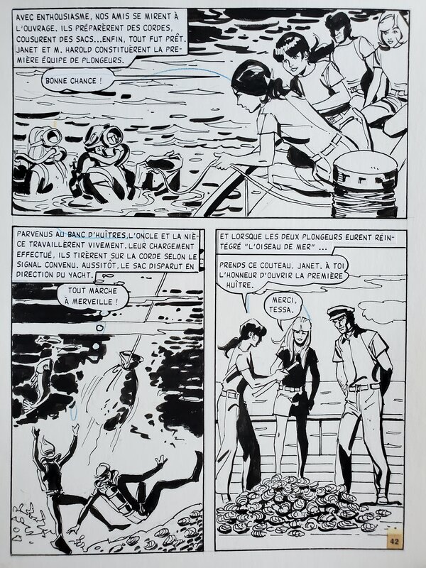 L'ÎLE DE LA LIBERTE par José Grau - Planche originale