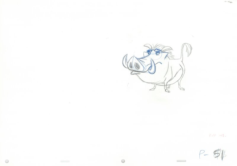 Le roi lion, 1994 par inconnu - Planche originale