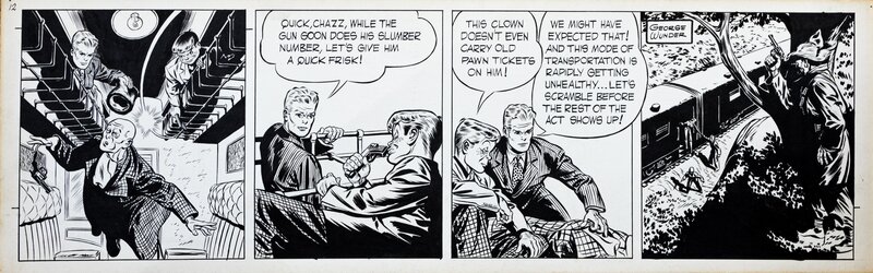 George Wunder, Terry and the Pirates try out strip #12 - Comic Strip