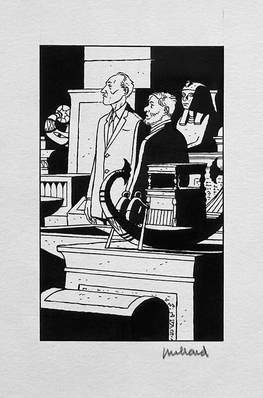 Blake et Mortimer par André Juillard - Illustration originale