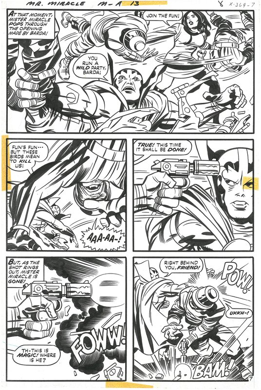 Jack Kirby, Mike Royer, Jack Kirby, Mister Miracle Issue 13 Page 08 - Planche originale