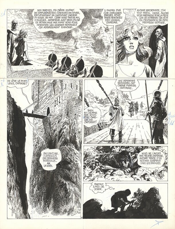 For sale - Rosinski : Thorgal tome 6 planche 15 - Comic Strip