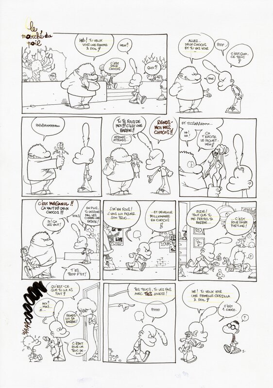 En vente - ZEP - TITEUF, TOME 11 - PLANCHE ORIGINALE 
