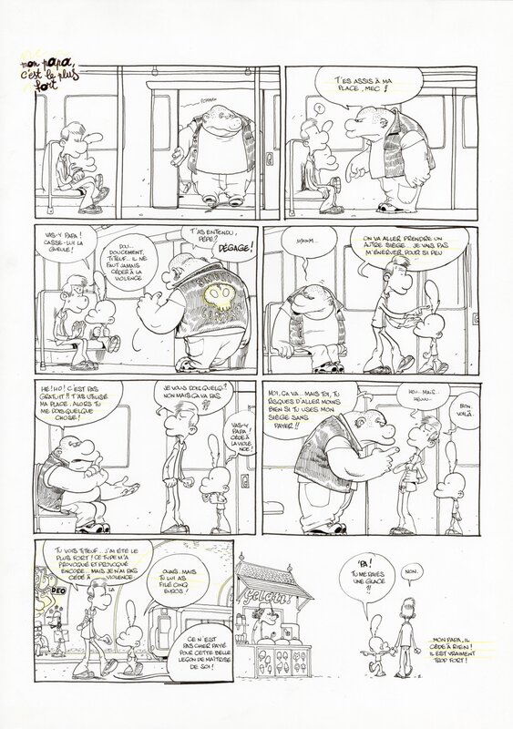 En vente - ZEP - TITEUF, TOME 12 - PLANCHE ORIGINALE 