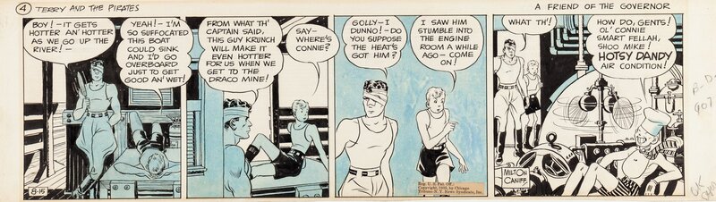 Milton Caniff, Terry & the Pirates 8/15/1935 - Planche originale