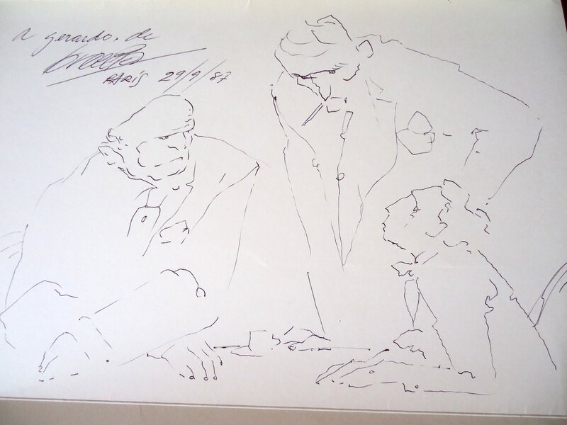 Grande dédicace d'Alberto Breccia - Illustration originale