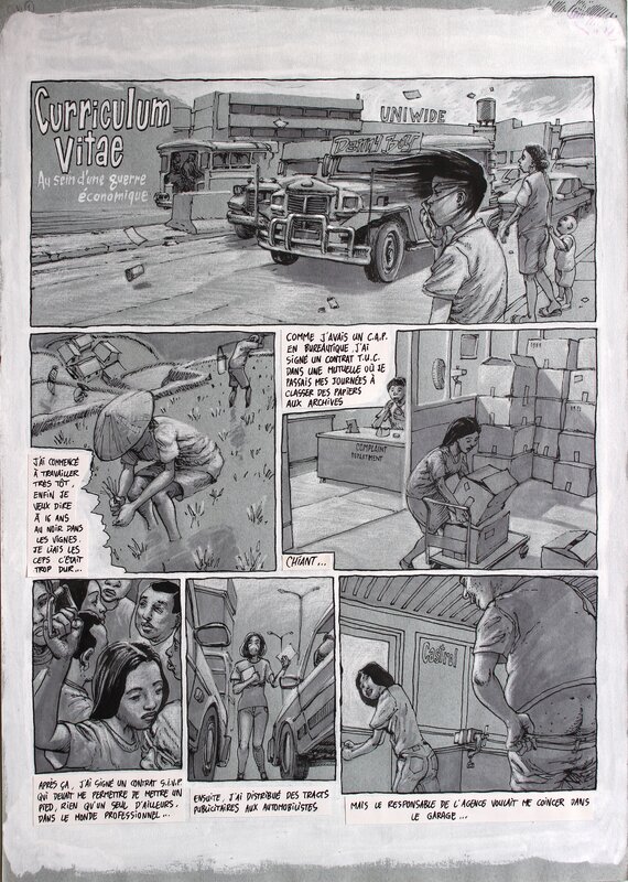 Curriculum Vitae par Ivan Brun - Planche originale