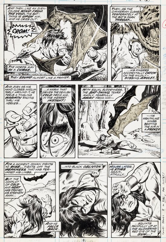John Buscema, Ernie Chan, Conan the Barbarian - Les créatures de Nergal - #30 p.6 - Planche originale
