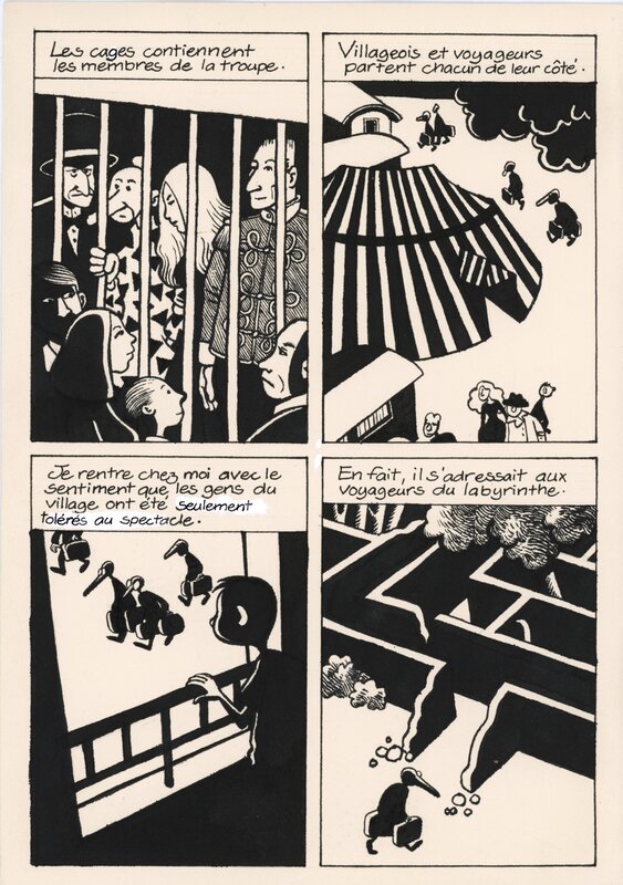 David B., Le Cheval Blême - Le Cirque - Planche originale