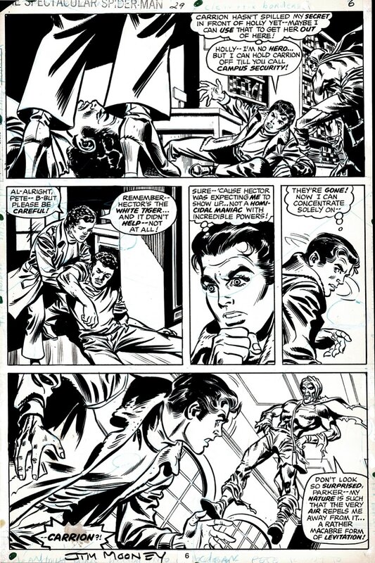 Jim Mooney, Frank Springer, The Spectacular Spider-Man - Planche originale