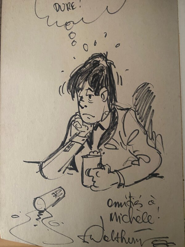François Walthéry, illustration originale, Walter, le steward, 