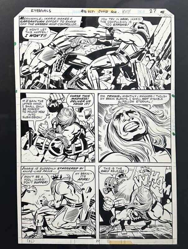 Eternals par Jack Kirby, Mike Royer - Planche originale