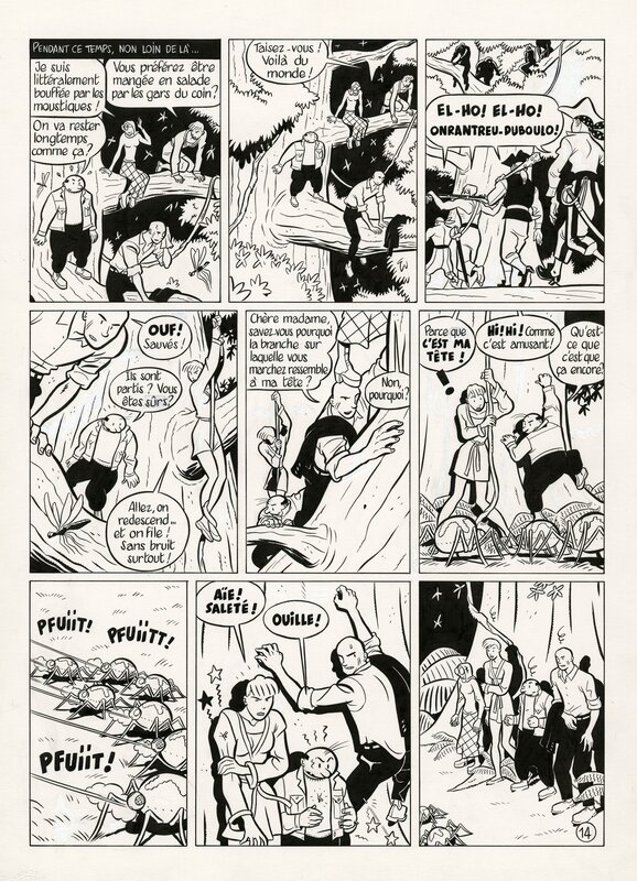 En vente - Olivier Schwartz, L'inspecteur crève l'écran - Tome 15 - Planche originale