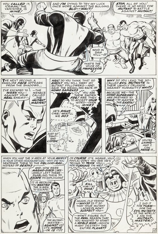 Don Heck, Vince Colletta, Roy Thomas, The X-Men - The Fateful Finale! - T39 p.10 - Planche originale