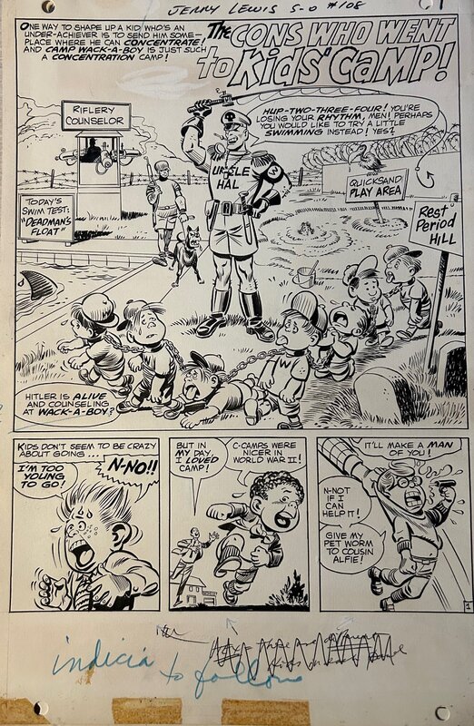Bob Oksner, Tex Blaisdell, Adventures of Jerry Lewis 108 Page 1 - Comic Strip