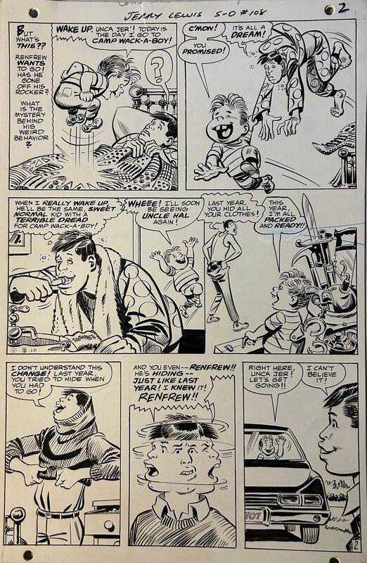 Bob Oksner, Tex Blaisdell, Adventures of Jerry Lewis 108 Page 2 - Comic Strip