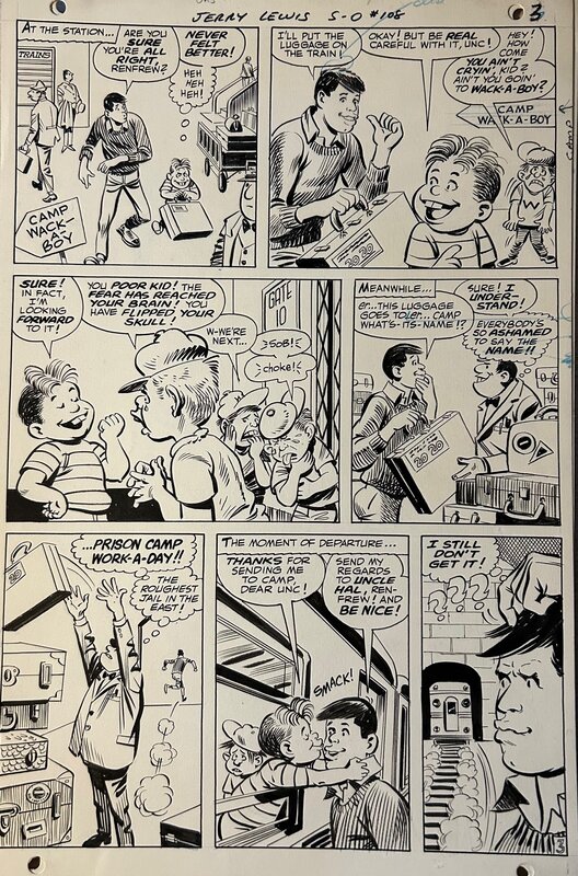Bob Oksner, Tex Blaisdell, Adventures of Jerry Lewis 108 Page 3 - Comic Strip