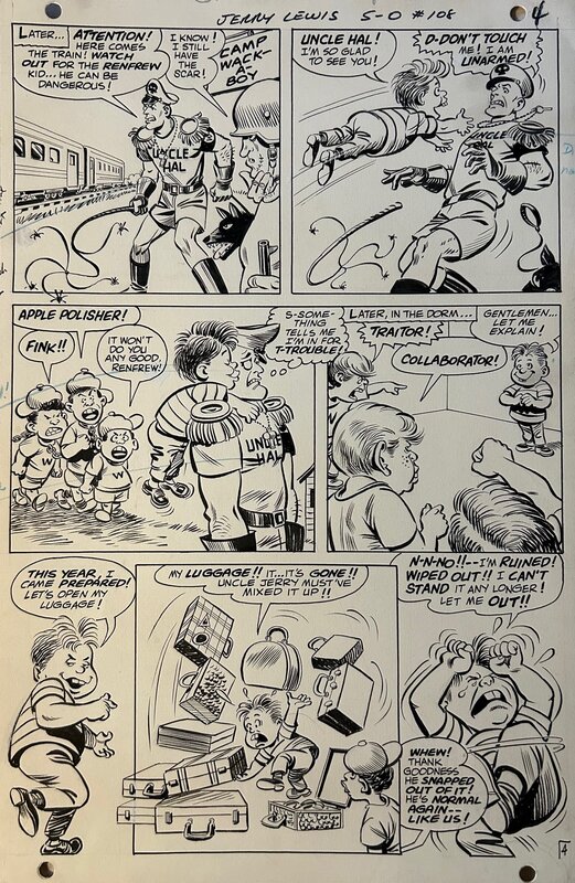 Bob Oksner, Tex Blaisdell, Adventures of Jerry Lewis 108 Page 4 - Planche originale