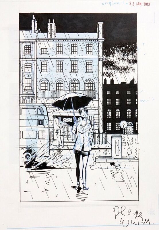 Lady Elza par Philippe Wurm - Illustration originale