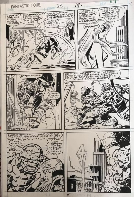 Fantastic Four par John Buscema, Joe Sinnott, Stan Lee - Planche originale