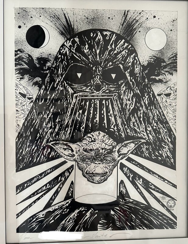 Star wars tribute par Philippe Druillet - Illustration originale