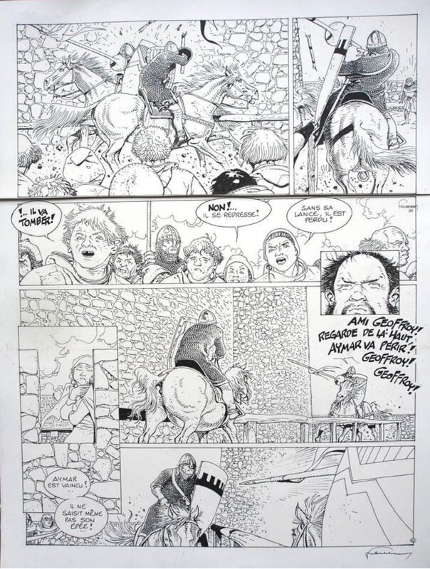 Hermann, Les Tours de Bois Maury - Planche originale