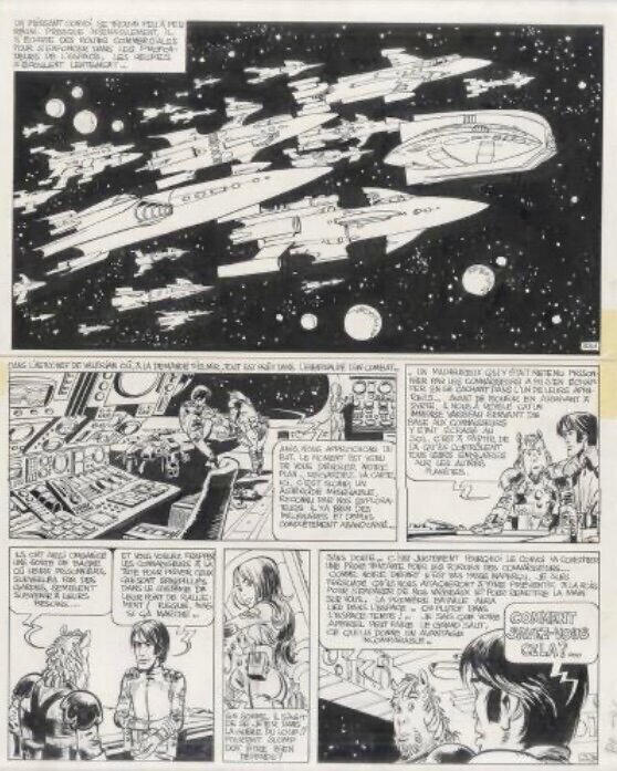 Jean-Claude Mézières, L’empire des 1000 planetes planche 33 - Planche originale
