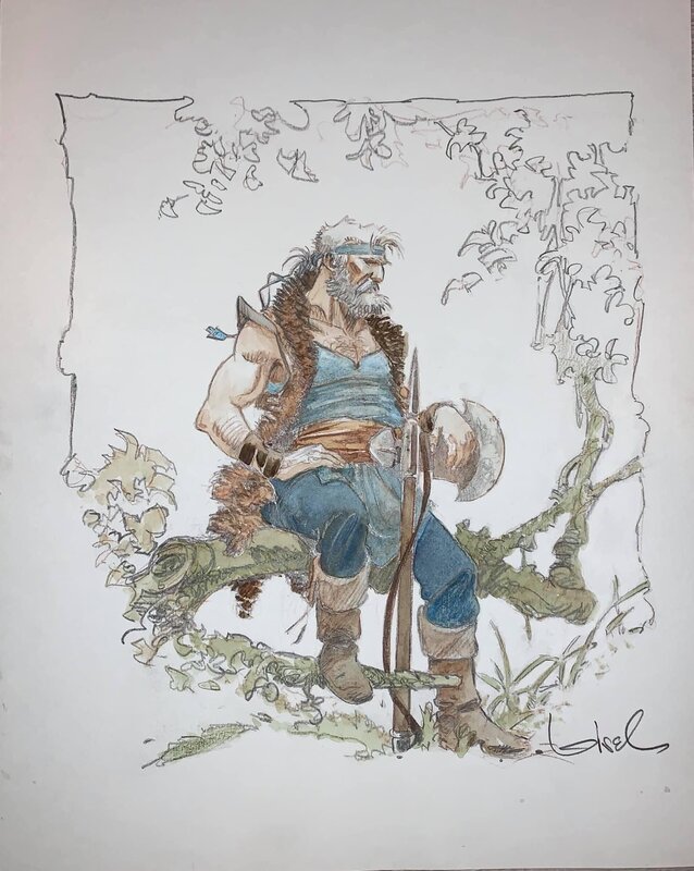 Bragon by Régis Loisel - Original Illustration