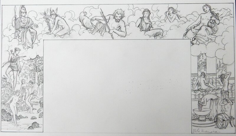 Milo Manara, Cosi fan tutte - Couverture - Planche originale