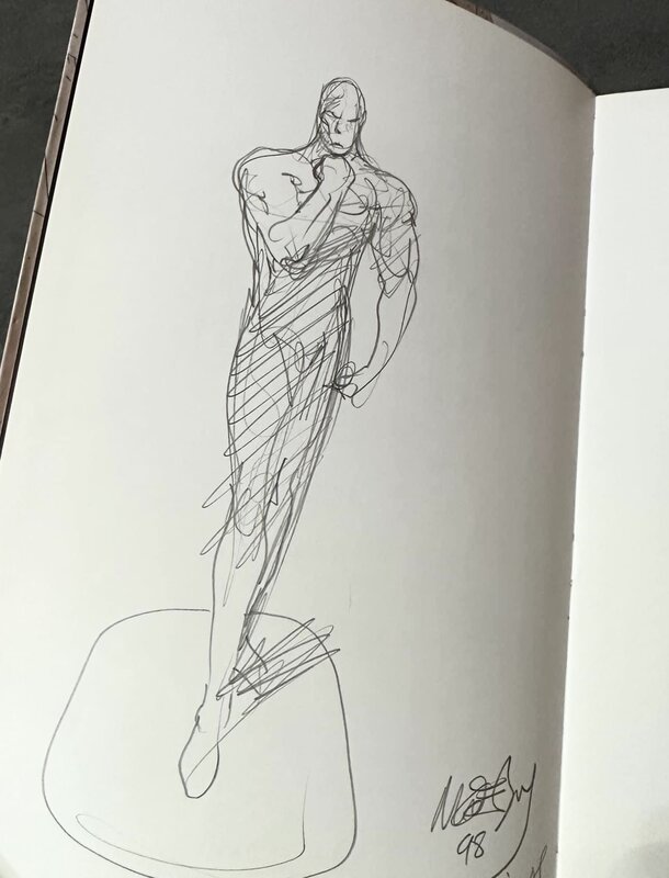Silver surfer by Moebius - Sketch