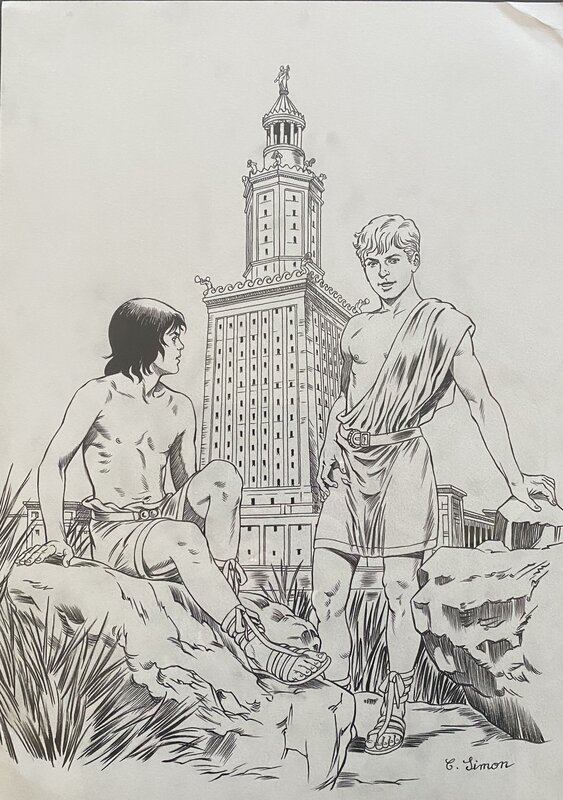 Alix par Christophe Simon - Illustration originale