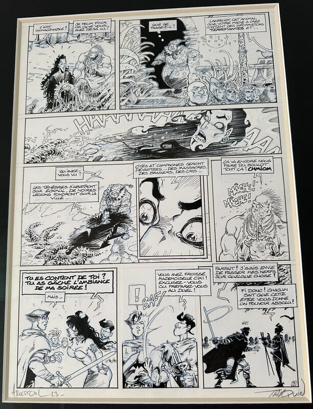 Lanfeust de Troy par Didier Tarquin, Arleston - Planche originale